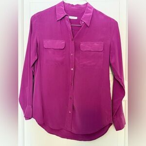 Equipment Fuchsia Button-Down Shirt